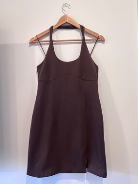 BOLD elements Backless Brown Mini Dress